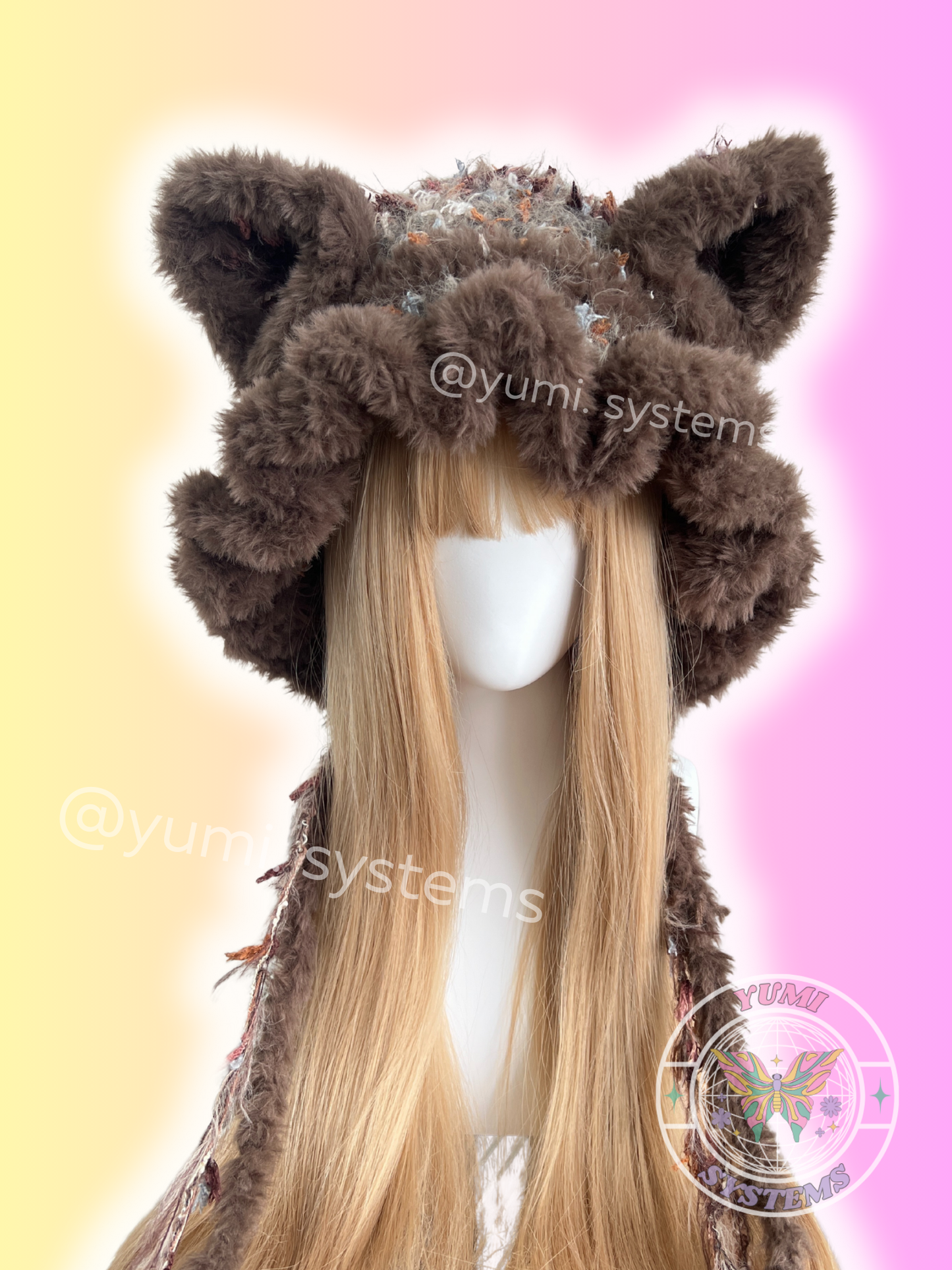 The Cocoa Teddy Bonnet | Maillard Faux Fur Knit